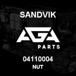 04110004 Sandvik NUT | AGA Parts