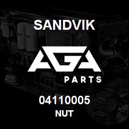 04110005 Sandvik NUT | AGA Parts