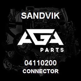 04110200 Sandvik CONNECTOR | AGA Parts