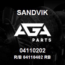04110202 Sandvik R/B 04110402 RB | AGA Parts