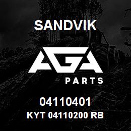 04110401 Sandvik KYT 04110200 RB | AGA Parts