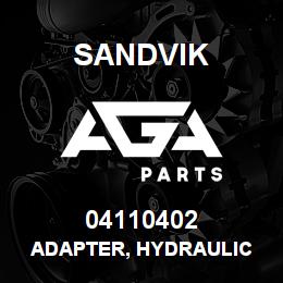 04110402 Sandvik ADAPTER, HYDRAULIC | AGA Parts