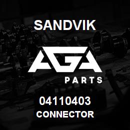 04110403 Sandvik CONNECTOR | AGA Parts