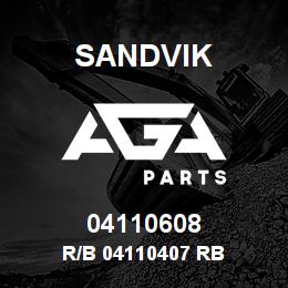 04110608 Sandvik R/B 04110407 RB | AGA Parts