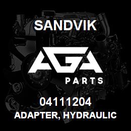 04111204 Sandvik ADAPTER, HYDRAULIC | AGA Parts