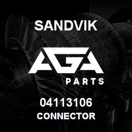 04113106 Sandvik CONNECTOR | AGA Parts