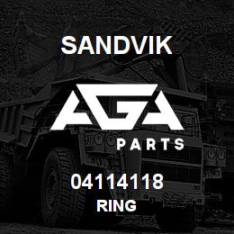 04114118 Sandvik RING | AGA Parts