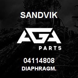 04114808 Sandvik DIAPHRAGM. | AGA Parts