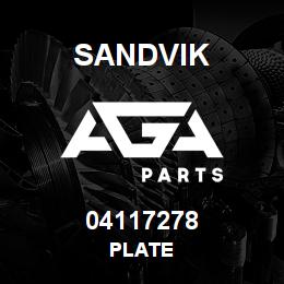 04117278 Sandvik PLATE | AGA Parts