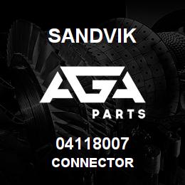 04118007 Sandvik CONNECTOR | AGA Parts
