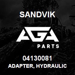 04130081 Sandvik ADAPTER, HYDRAULIC | AGA Parts