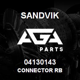 04130143 Sandvik CONNECTOR RB | AGA Parts