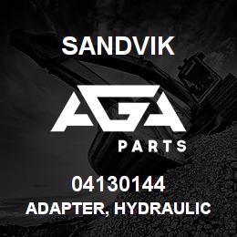 04130144 Sandvik ADAPTER, HYDRAULIC | AGA Parts