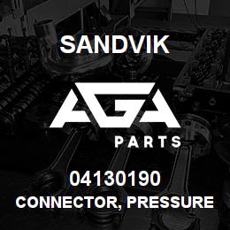 04130190 Sandvik CONNECTOR, PRESSURE GAUGE RB | AGA Parts