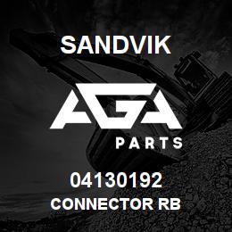 04130192 Sandvik CONNECTOR RB | AGA Parts