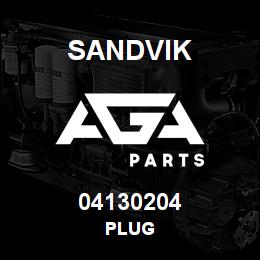 04130204 Sandvik PLUG | AGA Parts