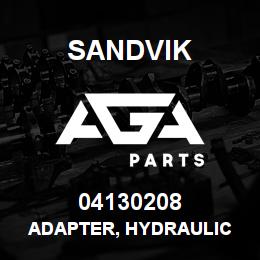 04130208 Sandvik ADAPTER, HYDRAULIC | AGA Parts