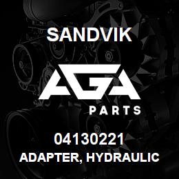 04130221 Sandvik ADAPTER, HYDRAULIC | AGA Parts