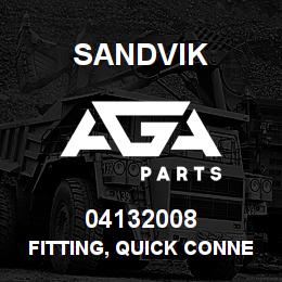 04132008 Sandvik FITTING, QUICK CONNECT | AGA Parts