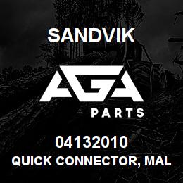 04132010 Sandvik QUICK CONNECTOR, MALE | AGA Parts