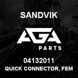 04132011 Sandvik QUICK CONNECTOR, FEMALE | AGA Parts