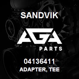 04136411 Sandvik ADAPTER, TEE | AGA Parts