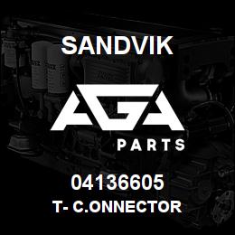 04136605 Sandvik T- C.ONNECTOR | AGA Parts