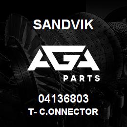04136803 Sandvik T- C.ONNECTOR | AGA Parts
