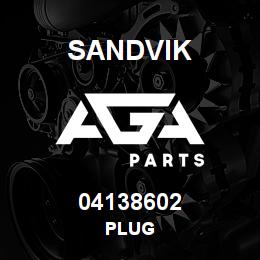 04138602 Sandvik PLUG | AGA Parts