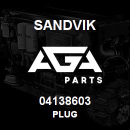 04138603 Sandvik PLUG | AGA Parts