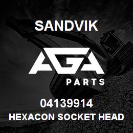 04139914 Sandvik HEXACON SOCKET HEAD PLUG | AGA Parts