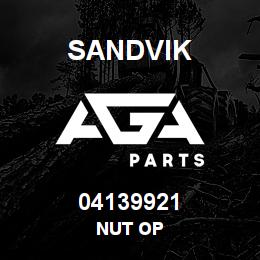 04139921 Sandvik NUT OP | AGA Parts