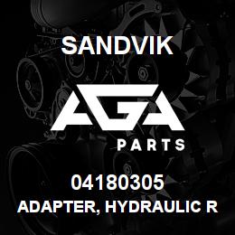 04180305 Sandvik ADAPTER, HYDRAULIC RB | AGA Parts