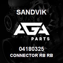 04180325 Sandvik CONNECTOR RB RB | AGA Parts
