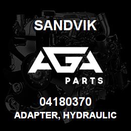 04180370 Sandvik ADAPTER, HYDRAULIC | AGA Parts