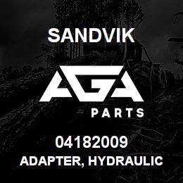 04182009 Sandvik ADAPTER, HYDRAULIC | AGA Parts