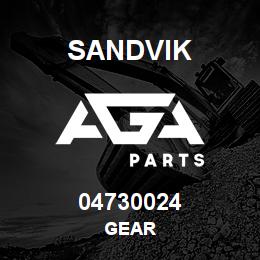 04730024 Sandvik GEAR | AGA Parts