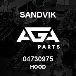 04730975 Sandvik HOOD | AGA Parts