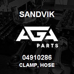 04910286 Sandvik CLAMP, HOSE | AGA Parts