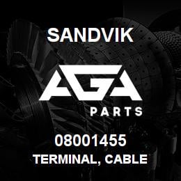 08001455 Sandvik TERMINAL, CABLE | AGA Parts