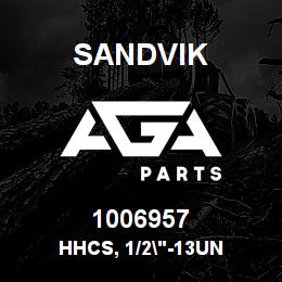 1006957 Sandvik HHCS, 1/2"-13UN | AGA Parts