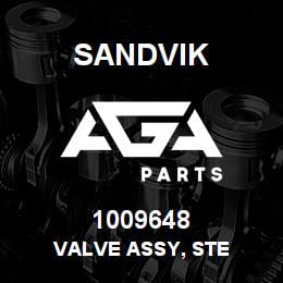1009648 Sandvik VALVE ASSY, STE | AGA Parts
