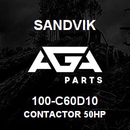 100-C60D10 Sandvik CONTACTOR 50HP | AGA Parts