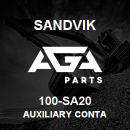 100-SA20 Sandvik AUXILIARY CONTA | AGA Parts