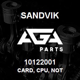 10122001 Sandvik CARD, CPU, NOT | AGA Parts