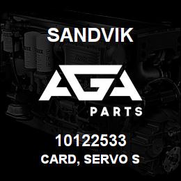10122533 Sandvik CARD, SERVO S | AGA Parts