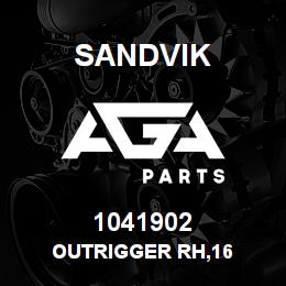 1041902 Sandvik OUTRIGGER RH,16 | AGA Parts