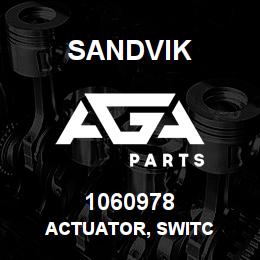 1060978 Sandvik ACTUATOR, SWITC | AGA Parts