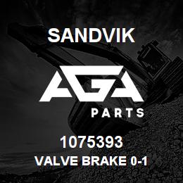 1075393 Sandvik VALVE BRAKE 0-1 | AGA Parts