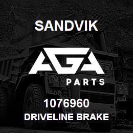 1076960 Sandvik DRIVELINE BRAKE | AGA Parts